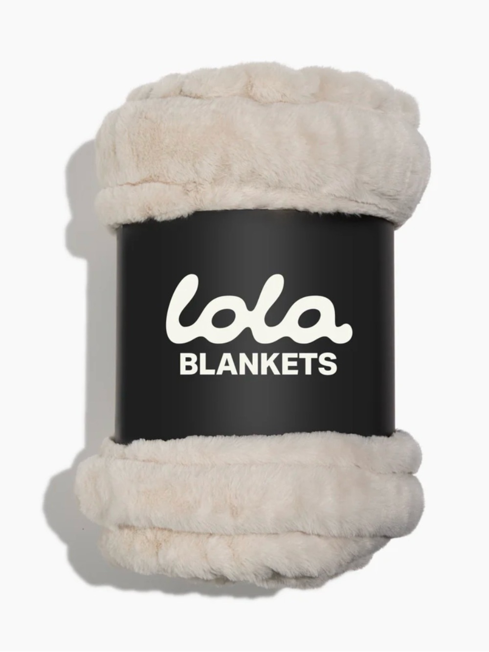 Lola Blankets XL Plush Faux Fur Throw - Antique Ivory Cream